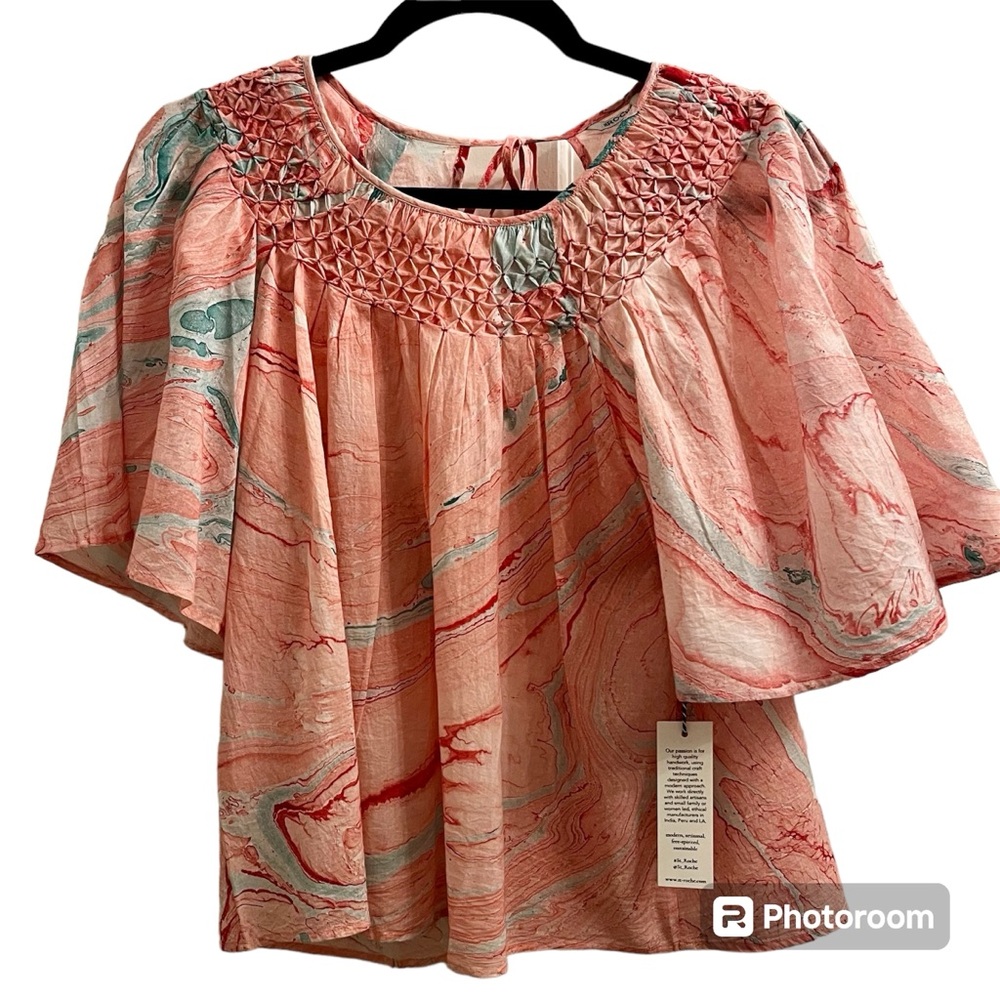 St. Roche Organic Cotton Voile Top, NWT - Picture 2 of 11